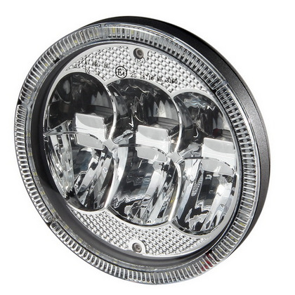 Pilot Universal 7" LED Round Driving Light Off-Road Kit - Click Image to Close